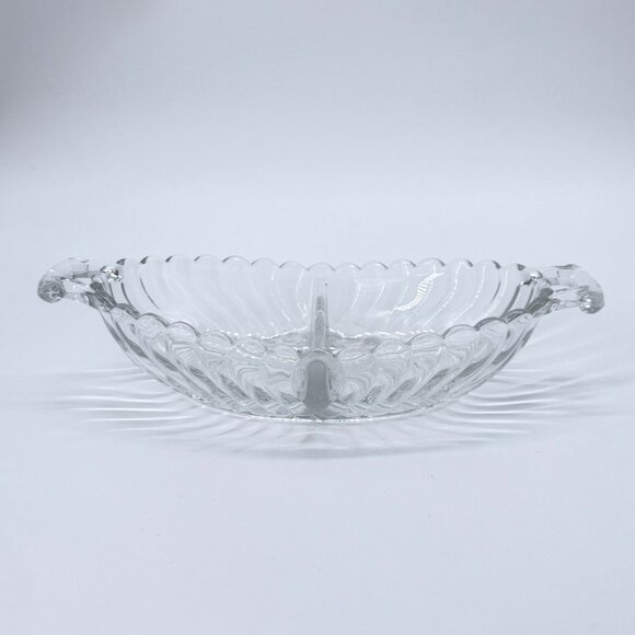 Vintage Colony by Fostoria Clear Crystal 9” Divided Oval Relish Dish - Picture 4 of 7